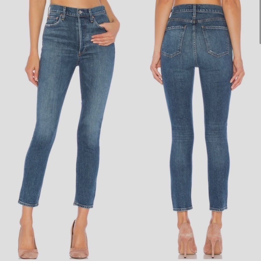 AGOLDE Nico High Rise Slim Fit Jeans Subdued 29